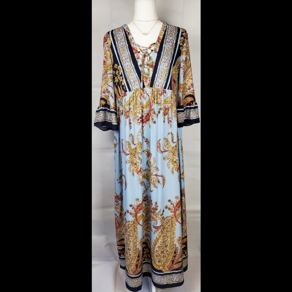 Gypsy Print Maxi Dress